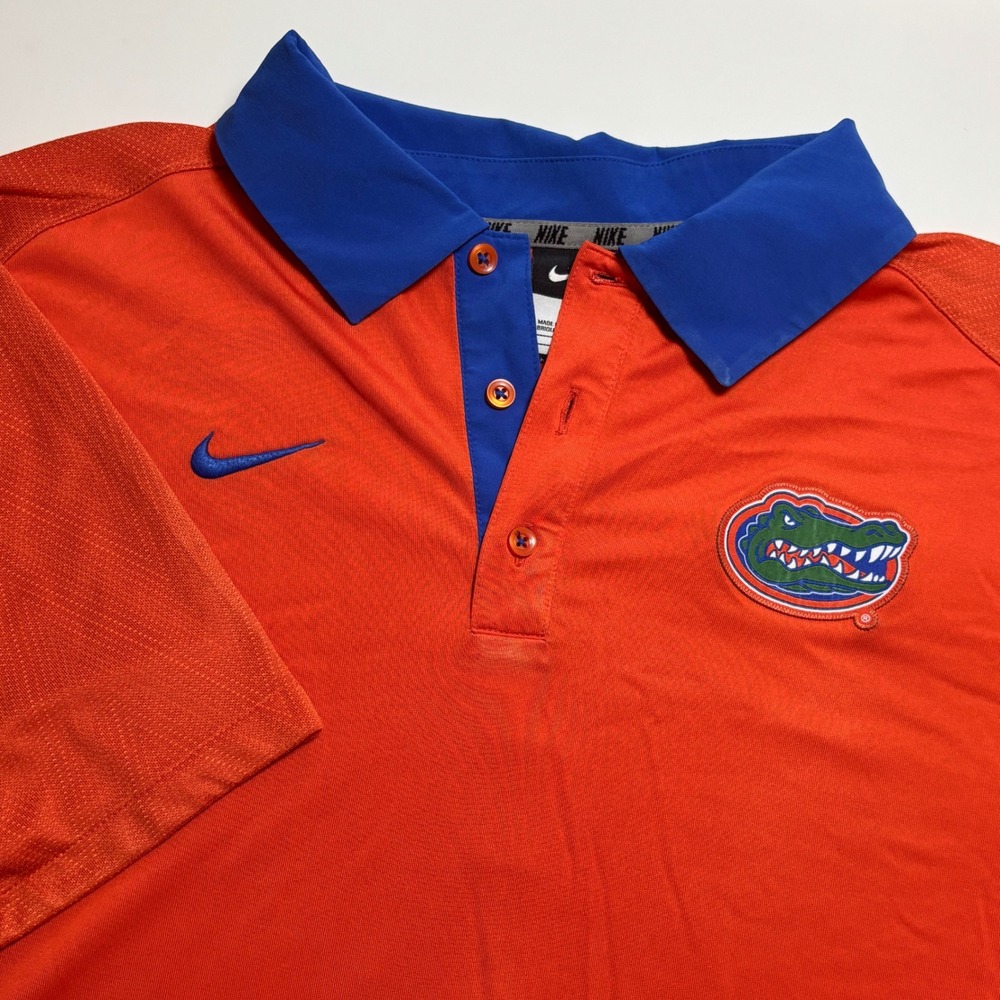 Nike Florida Gators Dri-Fit Shirt Golf Polo Mens XL‎ NCAA Footballs casual